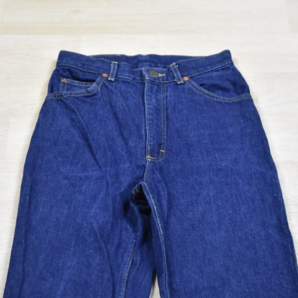 SOLD 70s Lee Riders Jeans Womens Western Cowgirl Stamped Rivets VTG USA - Picture 2 of 8